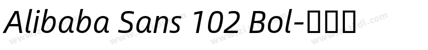 Alibaba Sans 102 Bol字体转换